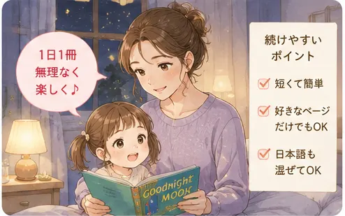 ワーママでも続けやすかった英語絵本の読み方