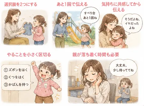 実際に試した対応と娘の反応