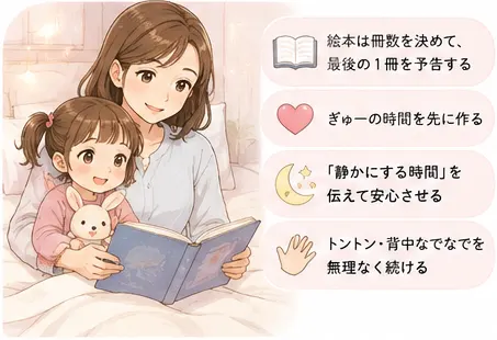 3歳の寝かしつけで実際に試してよかった方法