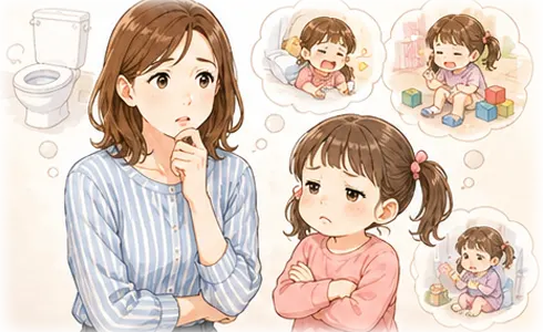 3歳がトイレに行きたがらない主な理由