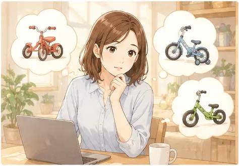 3歳の今、三輪車から自転車へ買い替えるべき？まず迷ったこと