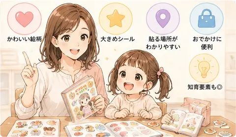 3歳女の子向けシールブックの選び方