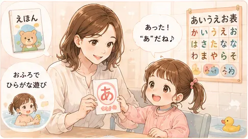 ひらがなに興味を持ち始めた時に最初にやったこと