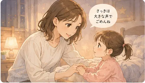 怒ってしまった後にやってよかった親子の仲直り