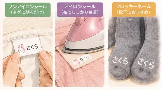 布用シール・アイロン・フロッキーの使い分け|服と靴下はここが悩みどころ