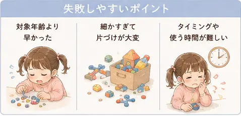 失敗したおもちゃから学んだ選び方のコツ