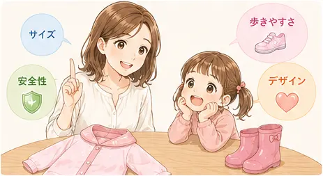 3歳のレインコート・長靴は「少し大きめ」だけでは選ばない
