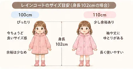3歳女の子のレインコート選びで見るポイント
