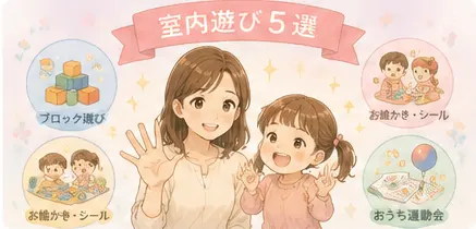 3歳と雨の日に助かった室内遊び5選