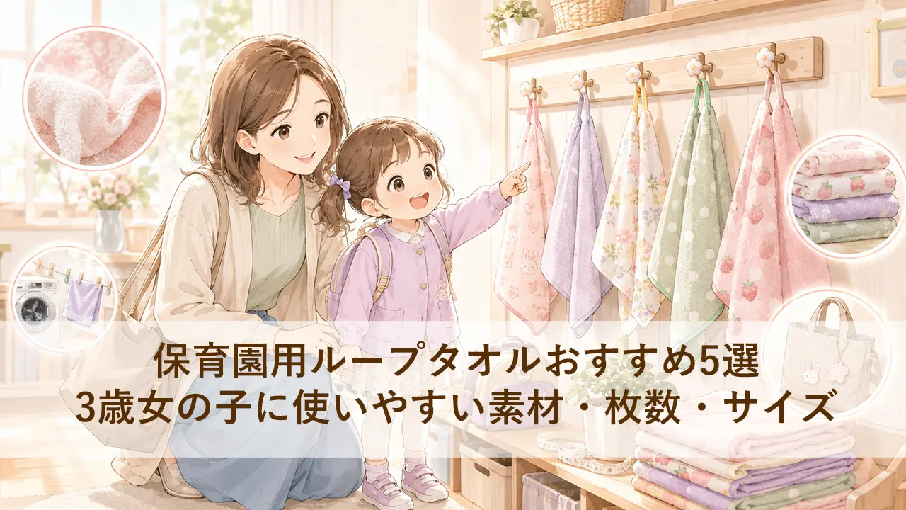 保育園用ループタオルおすすめ5選｜3歳女の子に使いやすい素材・枚数・サイズ保育園用ループタオルおすすめ5選｜3歳女の子に使いやすい素材・枚数・サイズ