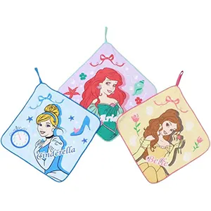 丸眞 ディズニープリンセス ループタオル3枚組